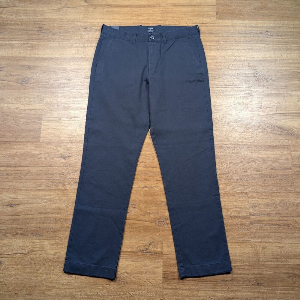 J Crew The Sutton Pants Men's 32x30 Blue Chino Straight Leg Preppy Business NWT